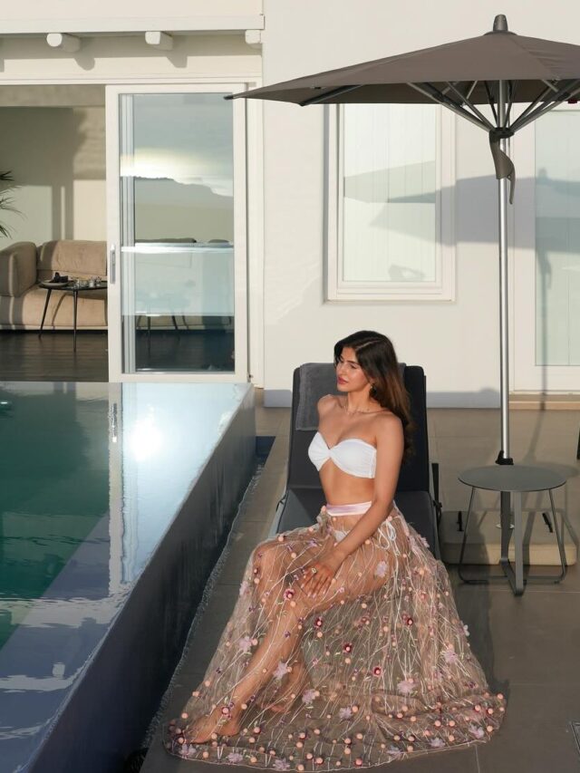 Sakshi Malik in Santorini: Poolside Glamour at Cavo Tagoo Greece